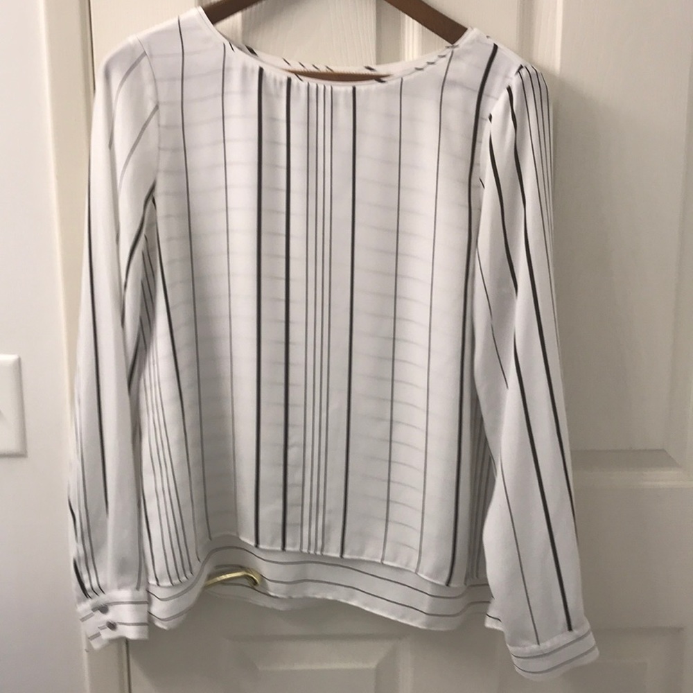 WHBM striped blouse